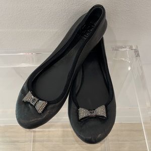 Tory Burch Rhinestone Bow flats